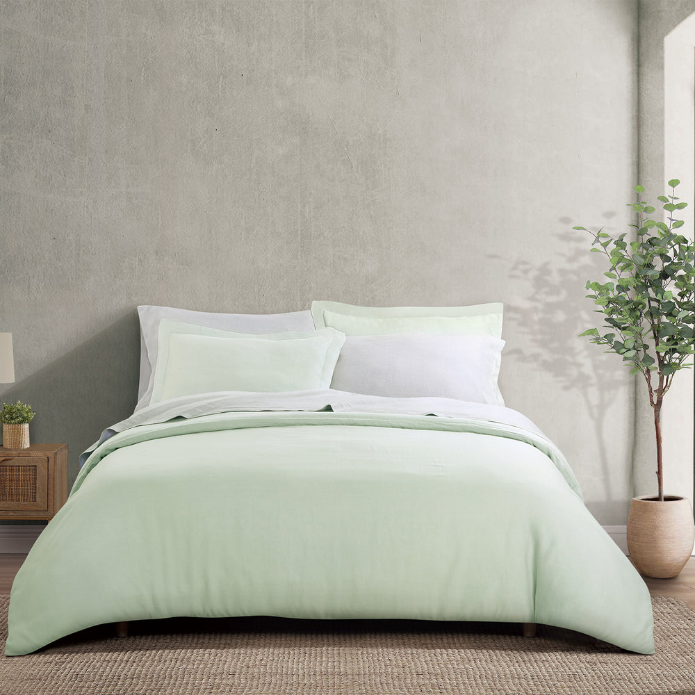 
                  
                    Washed Belgian Linen Sheet Set - Smoke Queen Sheet Set by Echelon
                  
                