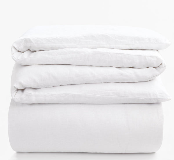 Washed Belgian Linen Duvet Cover Set