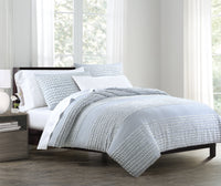 Lola Tufted Duvet Cover Set - Denim Full/Queen Duvet by Echelon